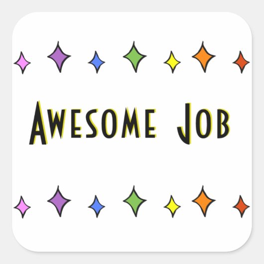 Geweldige Job Sticker (Voorkant)