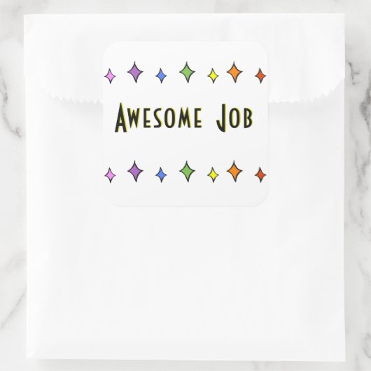 Geweldige Job Sticker (Tas)