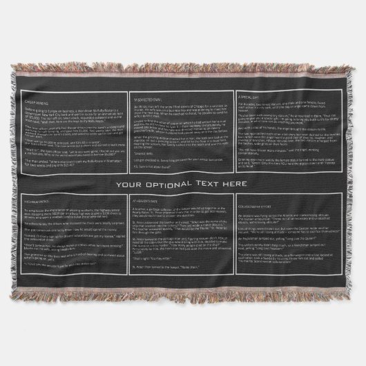 Geweldige Jokes aangepast deken gooien (Voorkant)