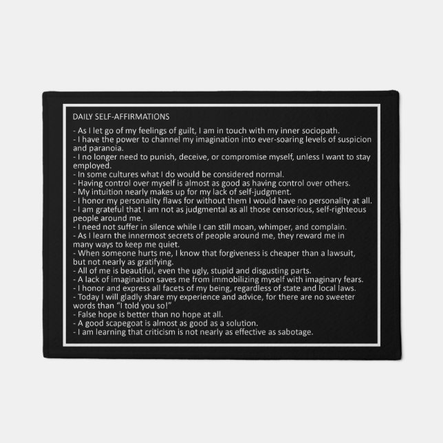 Geweldige Jokes aangepaste kleur deurmat 2 (Voorkant)