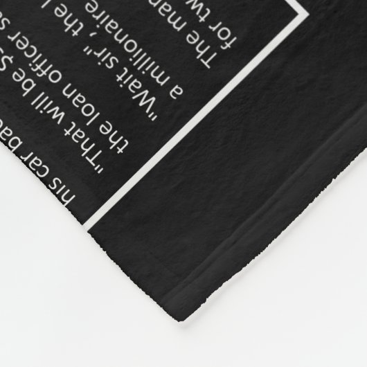 Geweldige Jokes aangepaste kleur fleece deken (Hoek)