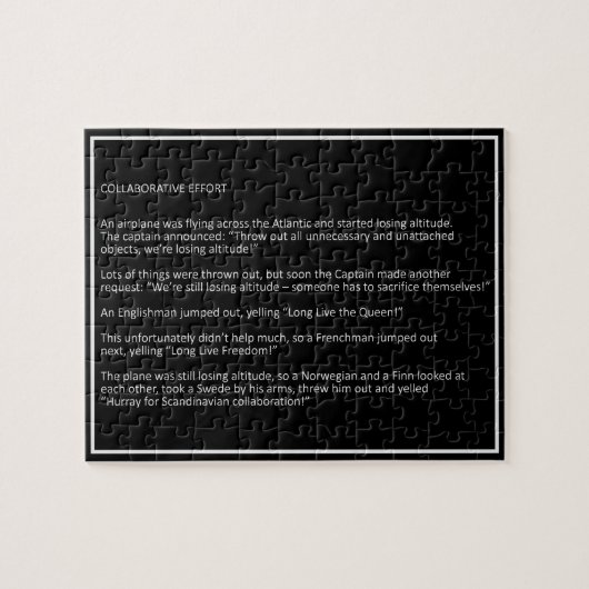 Geweldige Jokes aangepaste kleurpuzzel 5 Legpuzzel (Horizontaal)
