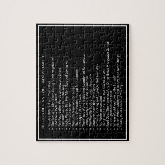 Geweldige Jokes aangepaste kleurpuzzel 8 Legpuzzel (Verticaal)