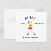 GEWELDIGE Kaart, groet cadeau voor tante Kaart (Voorkant / Achterkant)