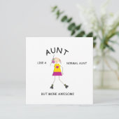 GEWELDIGE Kaart, groet cadeau voor tante Kaart (Staand voorkant)