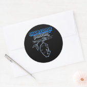 GEWELDIGE KALIUMT-shirt Ronde Sticker (Envelop)