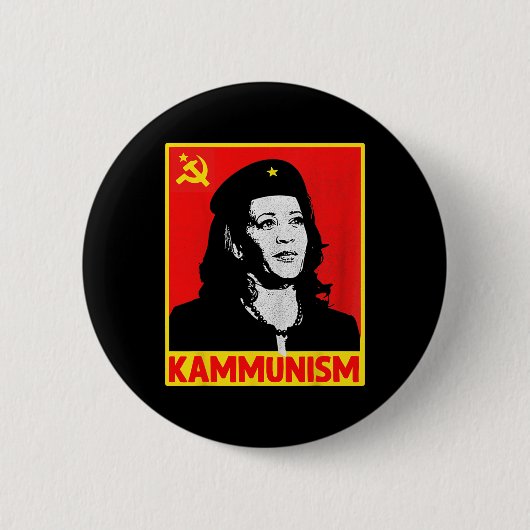 Geweldige Kamala Harris Kammunisme Communisme Harr Ronde Button 5,7 Cm (Voorkant)