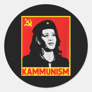 Geweldige Kamala Harris Kammunisme Communisme Harr Ronde Sticker