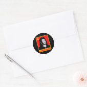 Geweldige Kamala Harris Kammunisme Communisme Harr Ronde Sticker (Envelop)