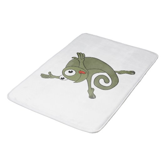 Geweldige kameleon badmat (Gekanteld)