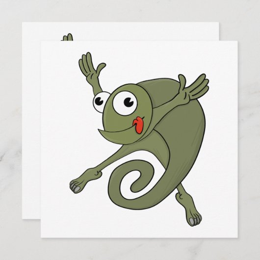 Geweldige Kameleon Bedankkaart (Voorkant / Achterkant)