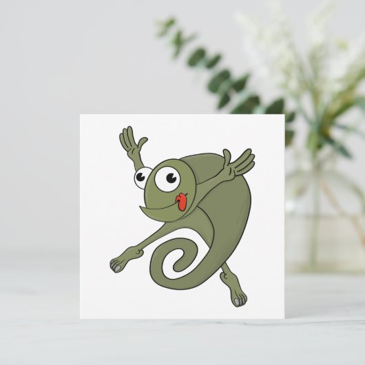 Geweldige Kameleon Bedankkaart (Staand voorkant)