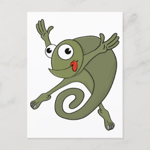 Geweldige kameleon briefkaart