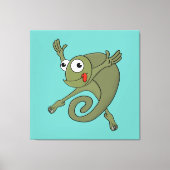 Geweldige kameleon canvas afdruk (Voorkant)