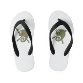 Geweldige kameleon kinder teenslippers (Voetbed)