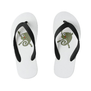 Geweldige kameleon kinder teenslippers