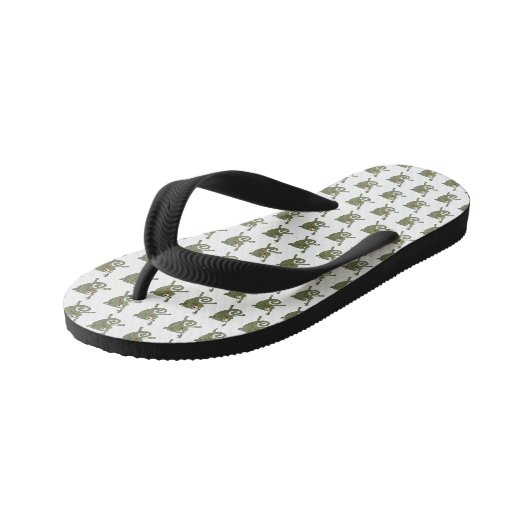 Geweldige kameleon kinder teenslippers (Schuin)