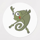 Geweldige kameleon labels (Design 1)