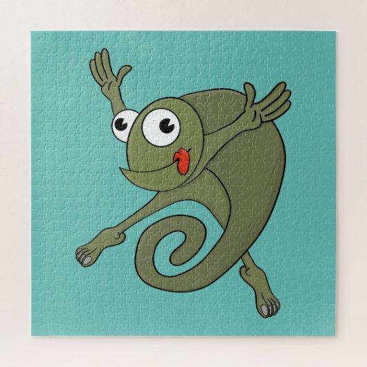 Geweldige kameleon legpuzzel (Verticaal)