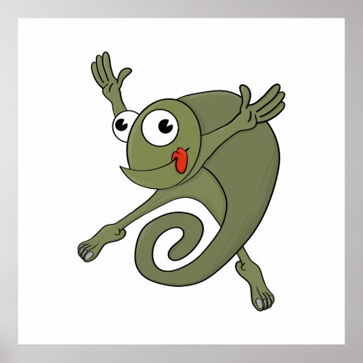 Geweldige kameleon poster (Voorkant)