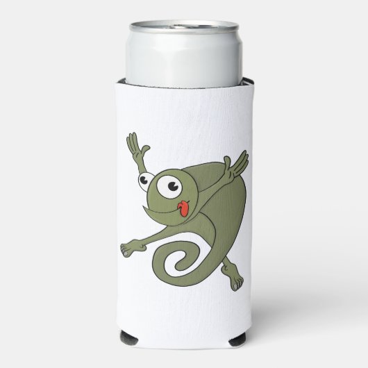 Geweldige kameleon seltzer blikjeskoeler (Seltzer Voorkant)