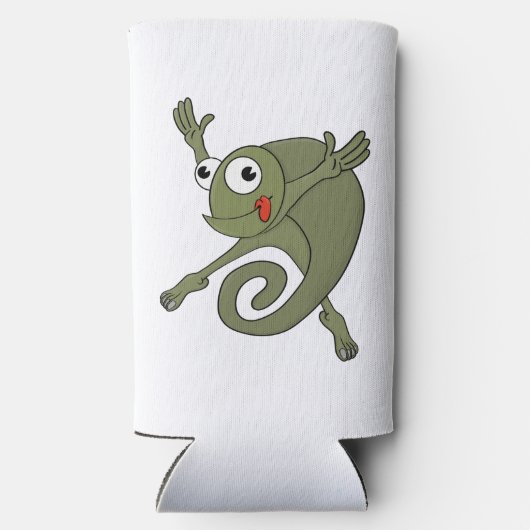 Geweldige kameleon seltzer blikjeskoeler (Achterkant)