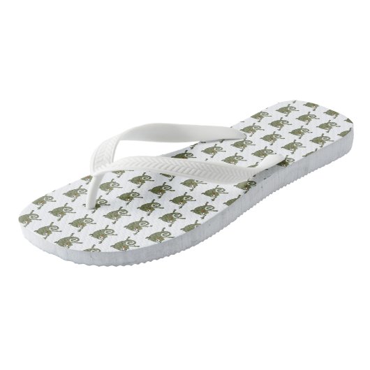 Geweldige kameleon teenslippers (Schuin)