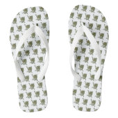 Geweldige kameleon teenslippers (Voetbed)