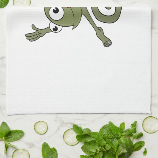 Geweldige kameleon theedoek (Gevouwen)