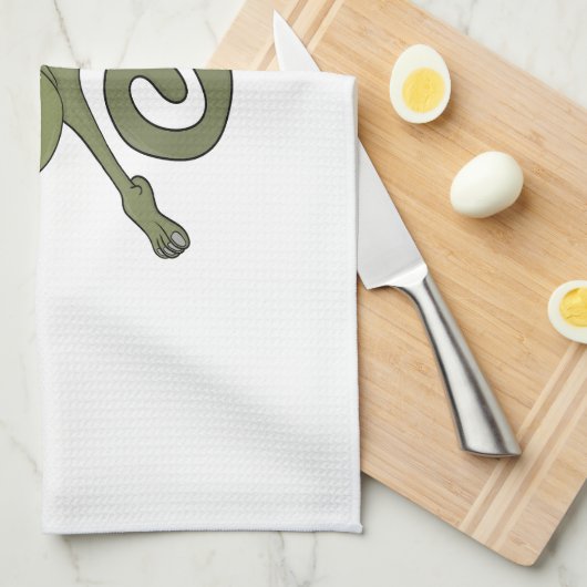 Geweldige kameleon theedoek (Quarter Fold)