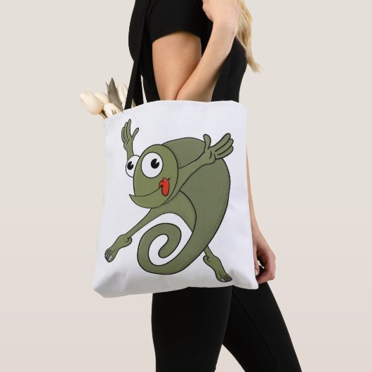 Geweldige kameleon tote bag (Dichtbij)