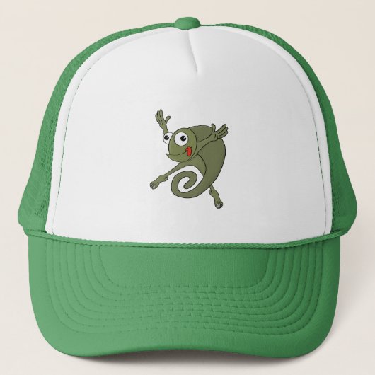 Geweldige kameleon trucker pet (Voorkant)