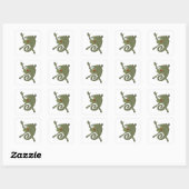 Geweldige kameleon vierkante sticker (Vel)