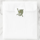 Geweldige kameleon vierkante sticker (Tas)