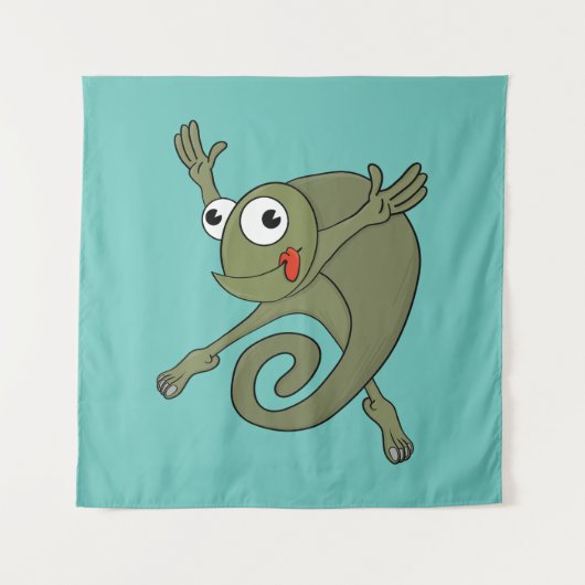 Geweldige kameleon wandkleed (Voorkant)