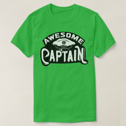 Geweldige kapitein t-shirt (Design voorkant)
