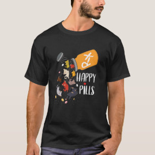 Geweldige kat geluks pillen Kat T-shirt
