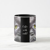 Geweldige kat in portret - personaliseerbaar mok (Midden)