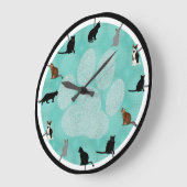 Geweldige katten grote klok (Hoek)