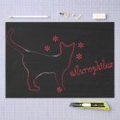 geweldige kattenlijn kunst Tissue Papier (Craft)