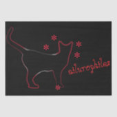 geweldige kattenlijn kunst Tissue Papier (Voorkant)