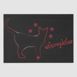 geweldige kattenlijn kunst Tissue Papier