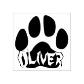 Geweldige kattenpootafdruk met vetgedrukte letters rubberstempel (Afrduk)