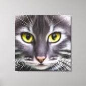 Geweldige kattenportret canvas afdruk (Voorkant)
