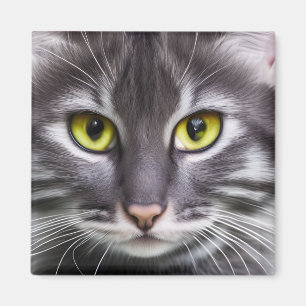 Geweldige kattenportret magneet