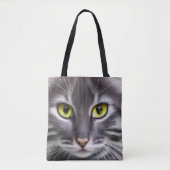 Geweldige kattenportret tote bag (Voorkant)