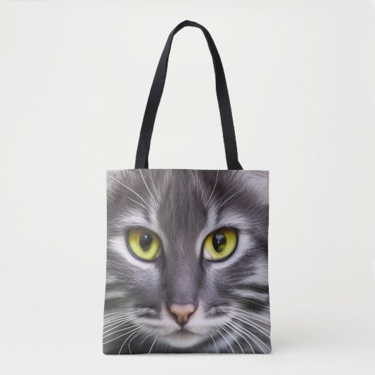 Geweldige kattenportret tote bag (Voorkant)