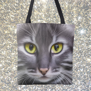 Geweldige kattenportret tote bag