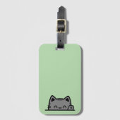 Geweldige kattensilhouet bagagelabel (Voorkant (verticaal))