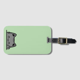 Geweldige kattensilhouet bagagelabel